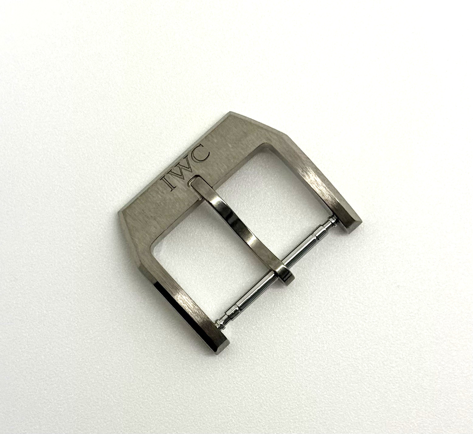 IWC 18mm Titanium Brushed Tang Pin Buckle Clasp Authentic OEM
