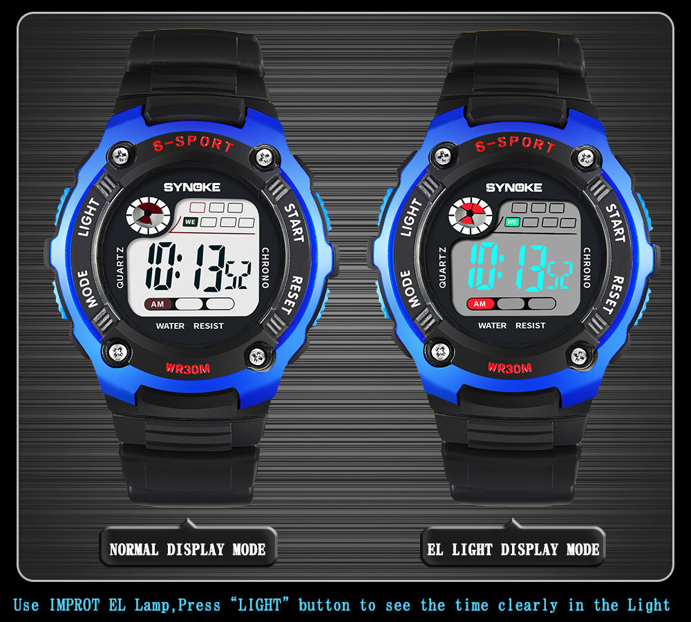 Hot Kids Child Boy Girl Multifunction Waterproof Digital Sports Watche Xmas Gift