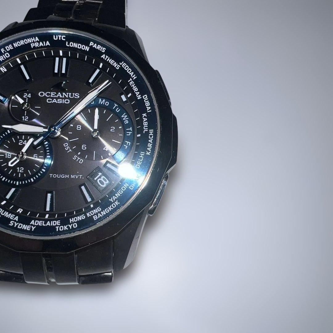 Casio Oceanus Manta OCW-S1400-1AJF Solar Atomic Multiband 6 Titanium Watch Japan
