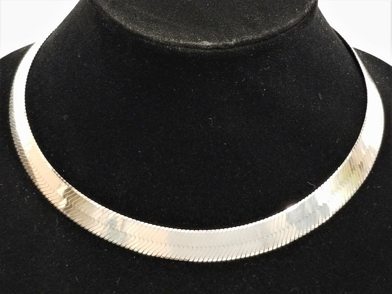 Vintage MILOR 925 Sterling Silver Wide “S” Chain Collar Necklace ITALY 18″ 50g