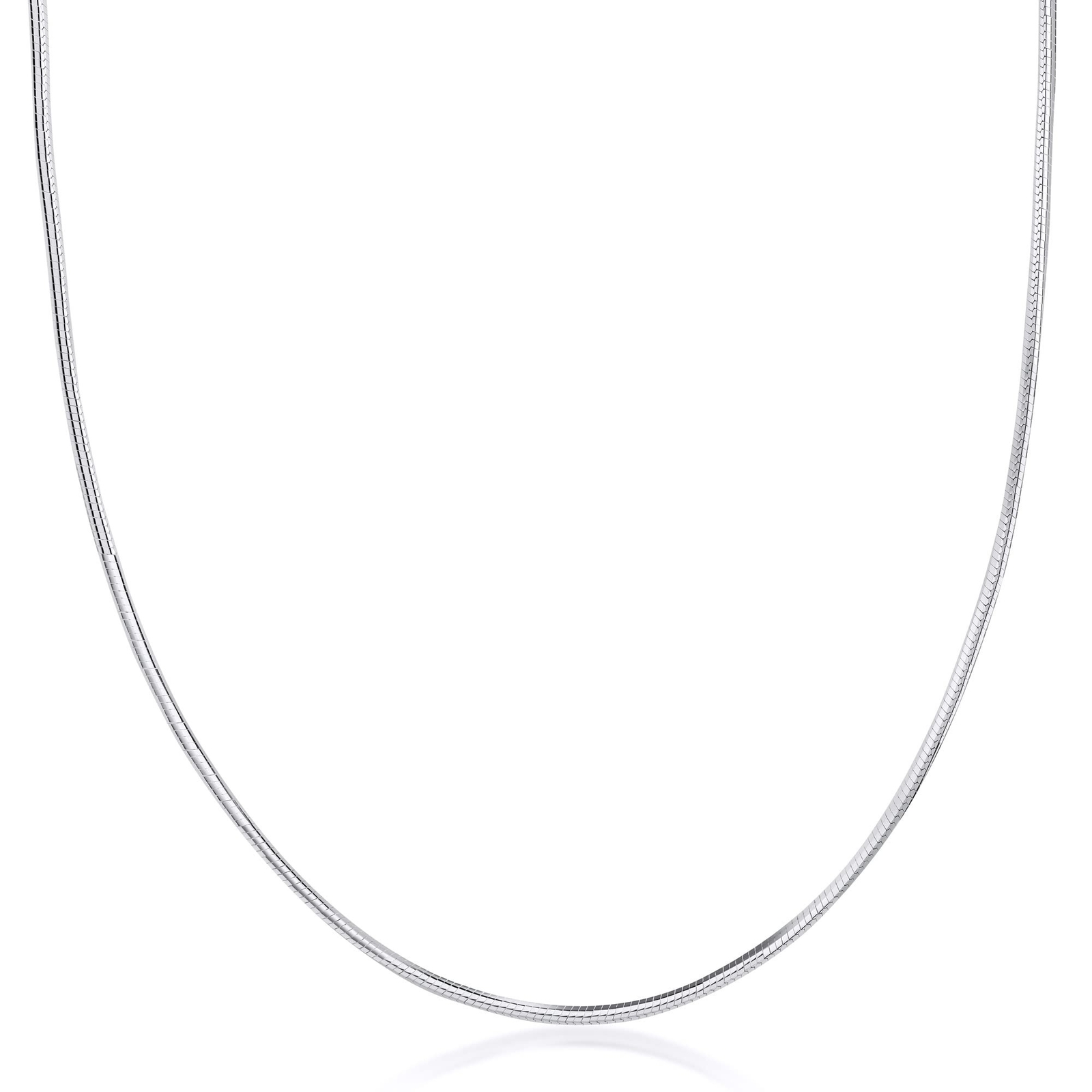 PORI JEWELERS 925 Sterling Silver 1.5MM Magic 8 Sided Italian Snake Chain – W…