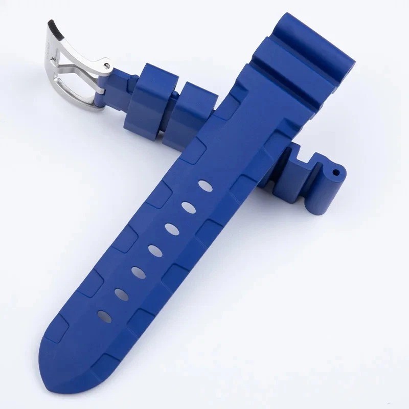22mm 24mm 26mm Rubber Watch Strap FKM Band For Officine Panerai Series