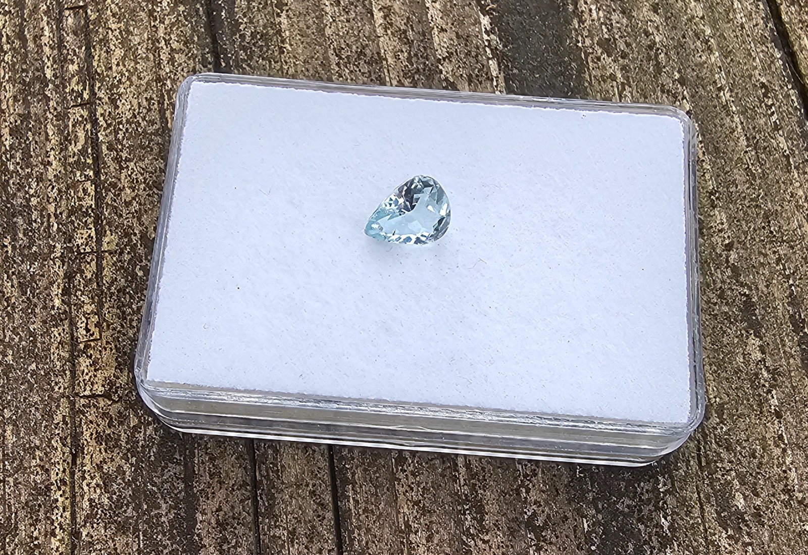 Aquamarine 8.9×6.9mm Pear Shape Loose Gemstone!
