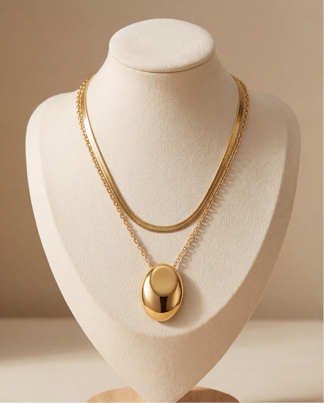 Trendy Necklace Gold Colored Block Pendants Choker Women Fashion Jewelry 99-2