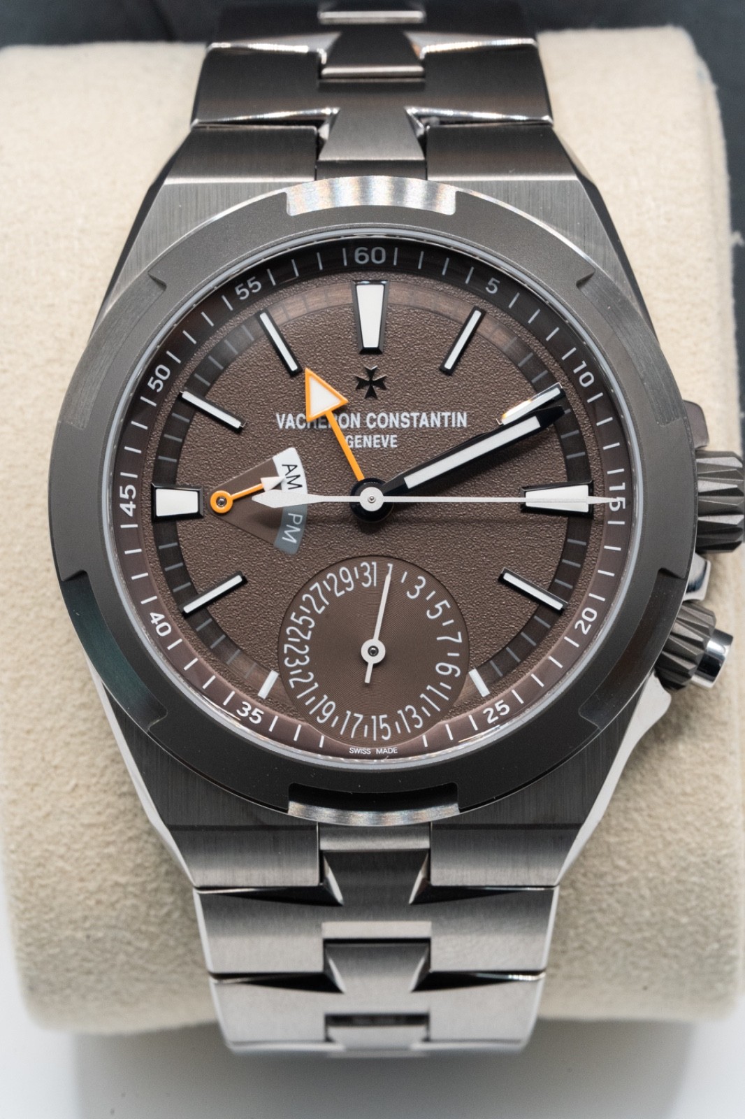 Vacheron Constantin Overseas Dual Time Titanium Brown Dial 41mm 7930V/210T-H072