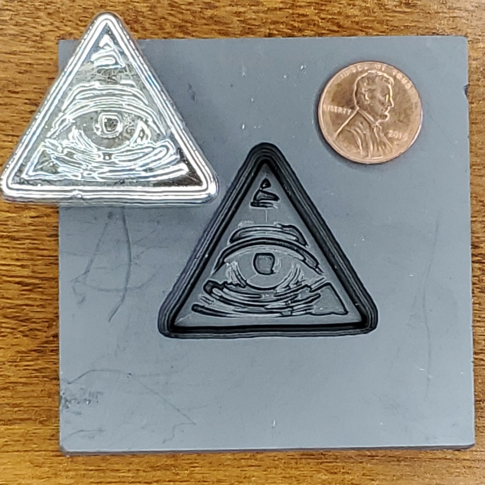EYE2 3D Graphite Ingot Mold for Gold Silver Copper Tin Melting Casting Refining