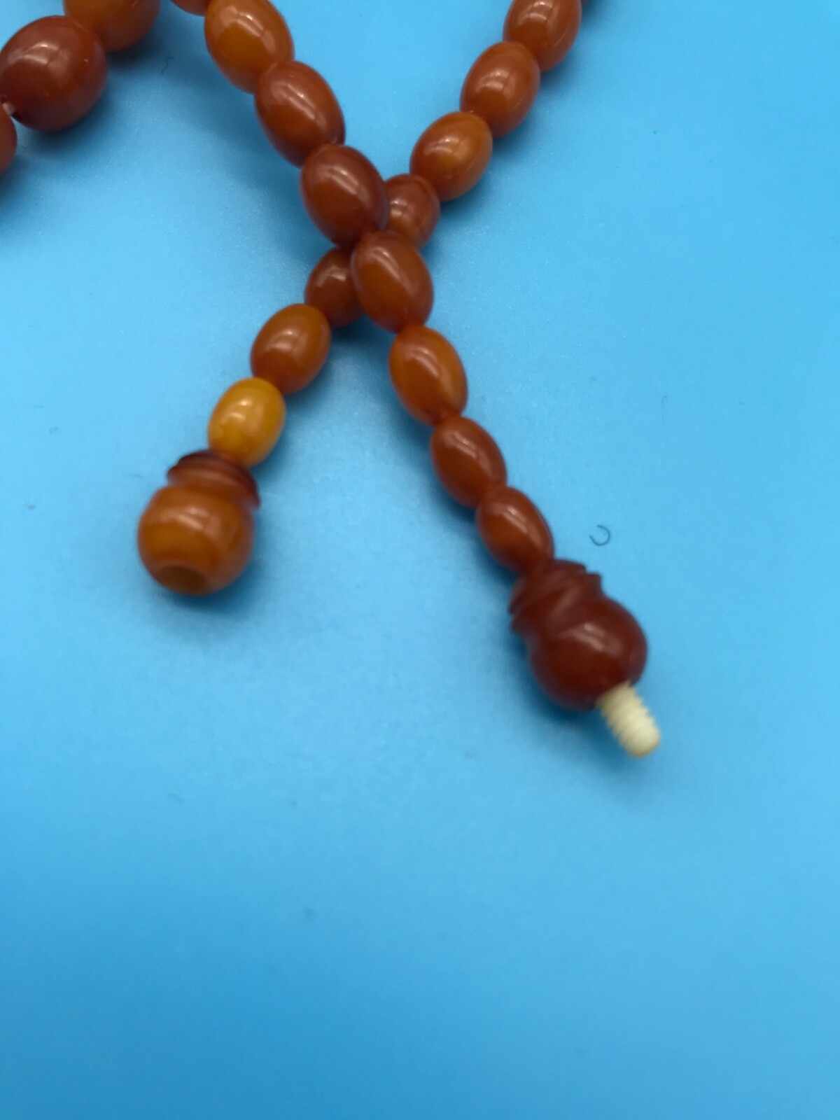 Vintage BUTTERSCOTCH BALTIC AMBER NECKLACE 26″ graduated beads 27g – Exquisite!