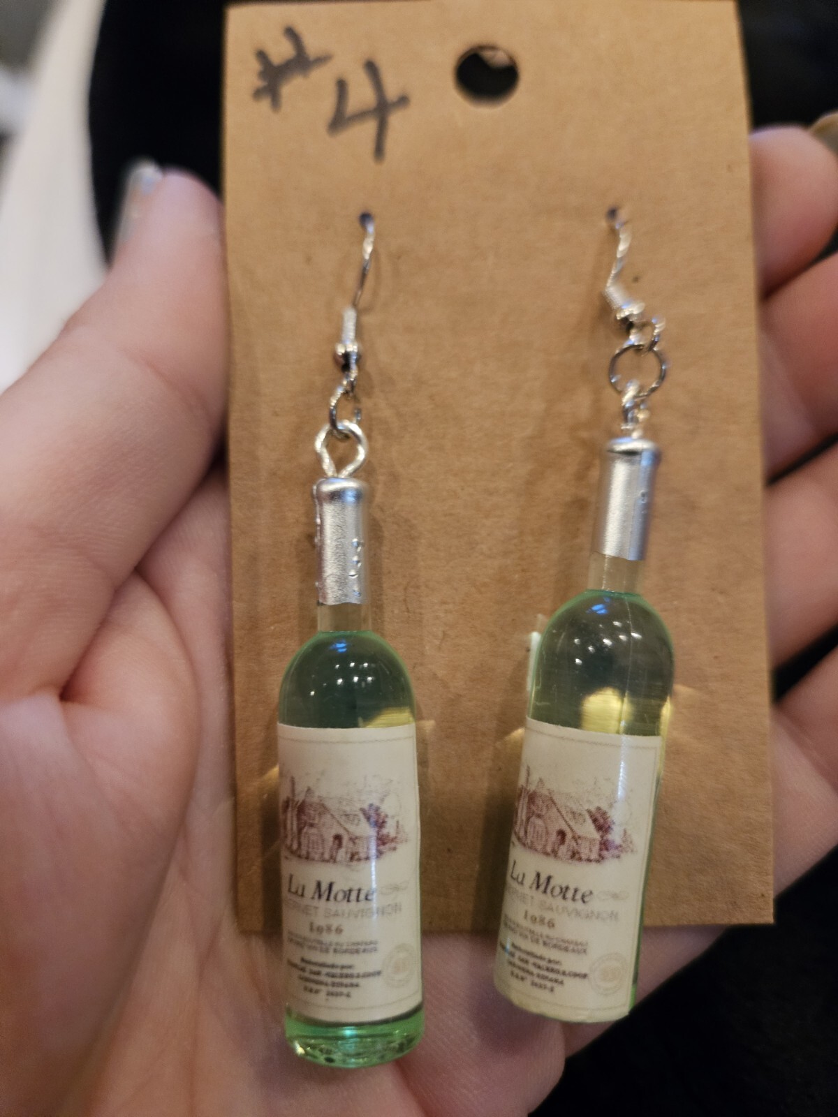 WINE BOTTLE EARRING – HANDMAD Colorful -Accurate – 8 Diff. Styles to Choose from
