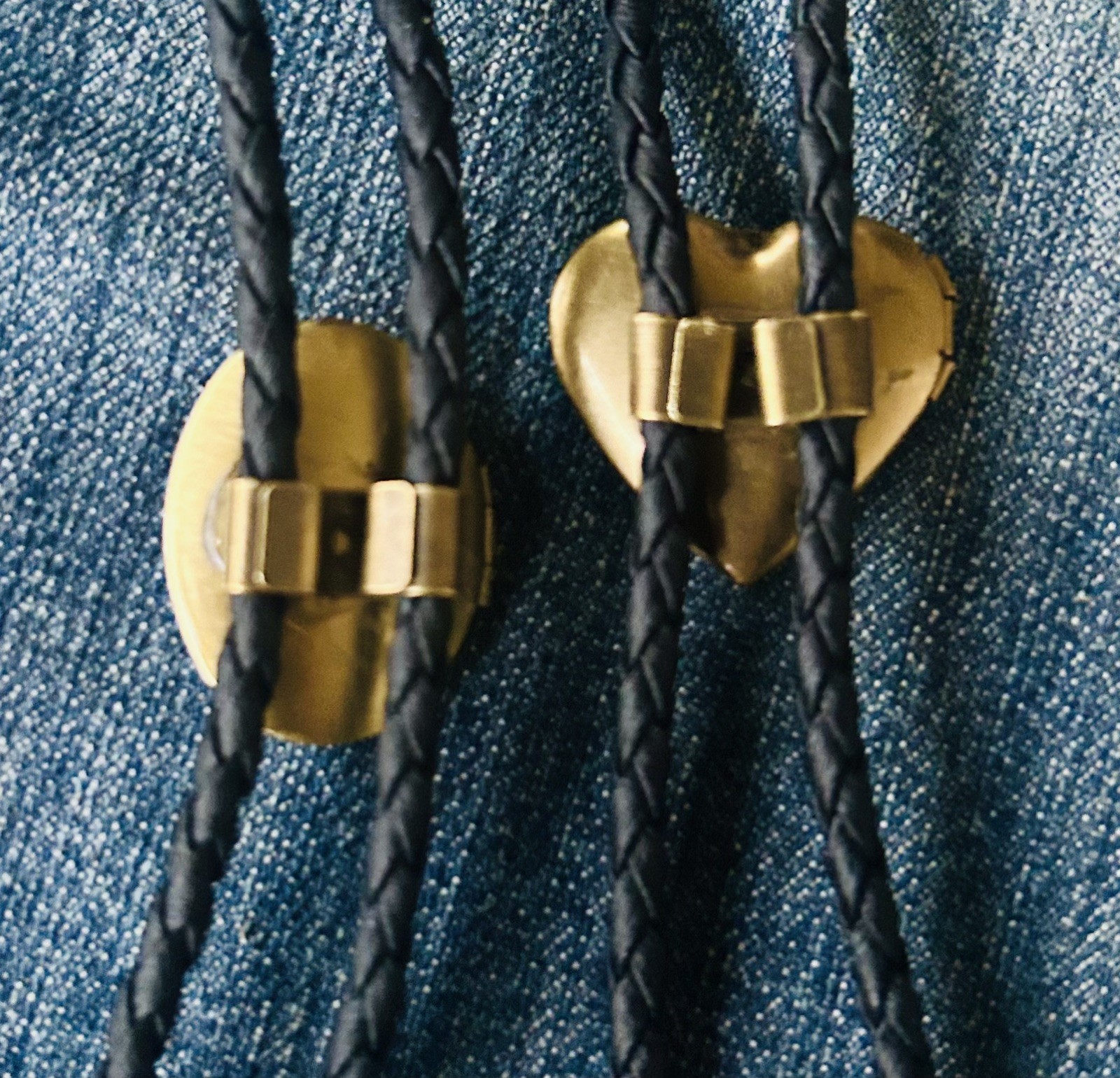 Bronze/Antique Gold Heart Locket Bolo Tie: You CHOOSE Locket + FREE SHIPPING