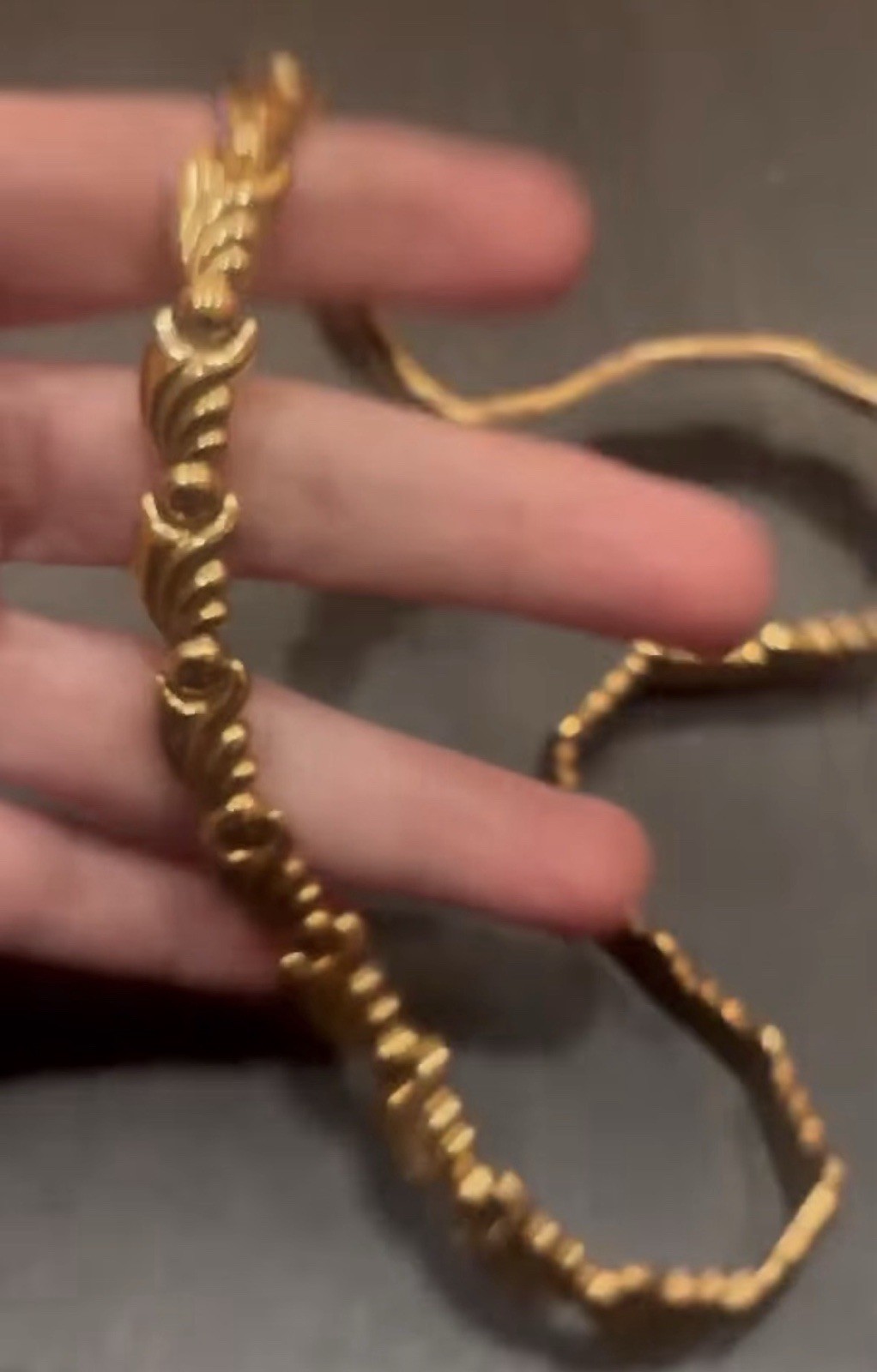 14k Beautiful Fancy Necklace Weighs 21.51 Grams On My Scale