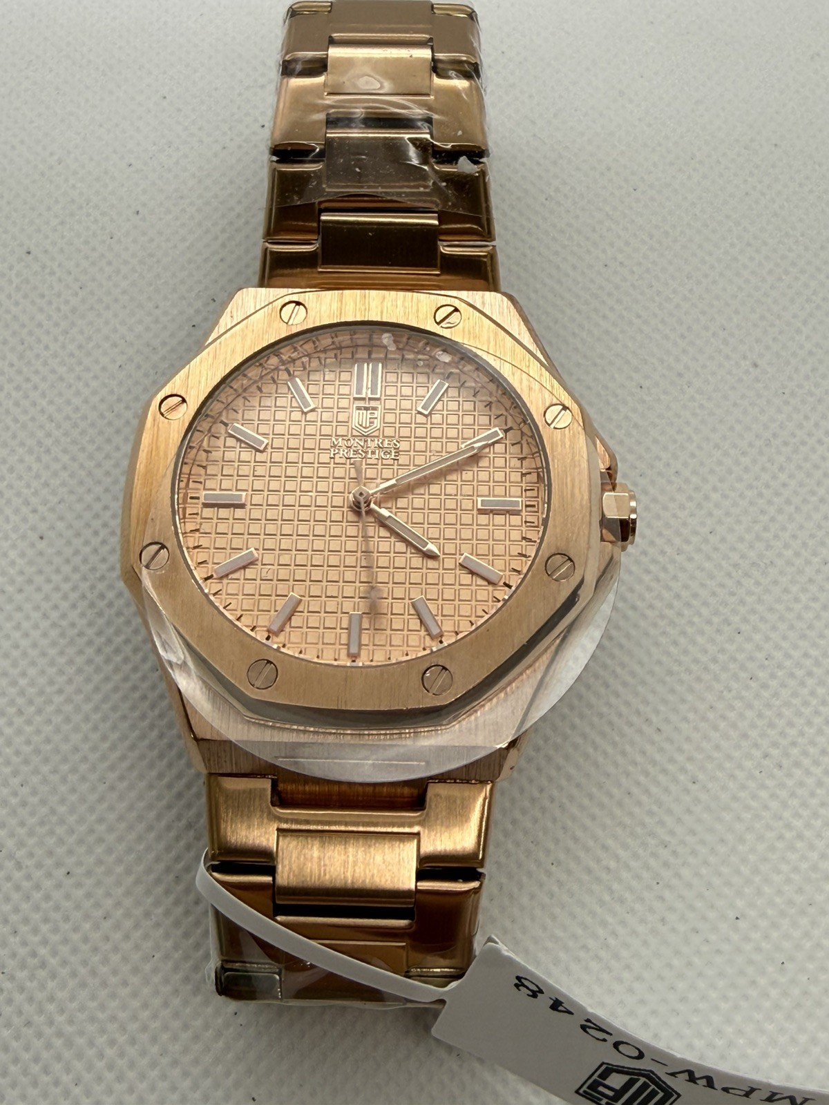 Invicta Prestige MPW-0248 Men’s Watch 44mm Rose Gold Quartz Flame Fusion