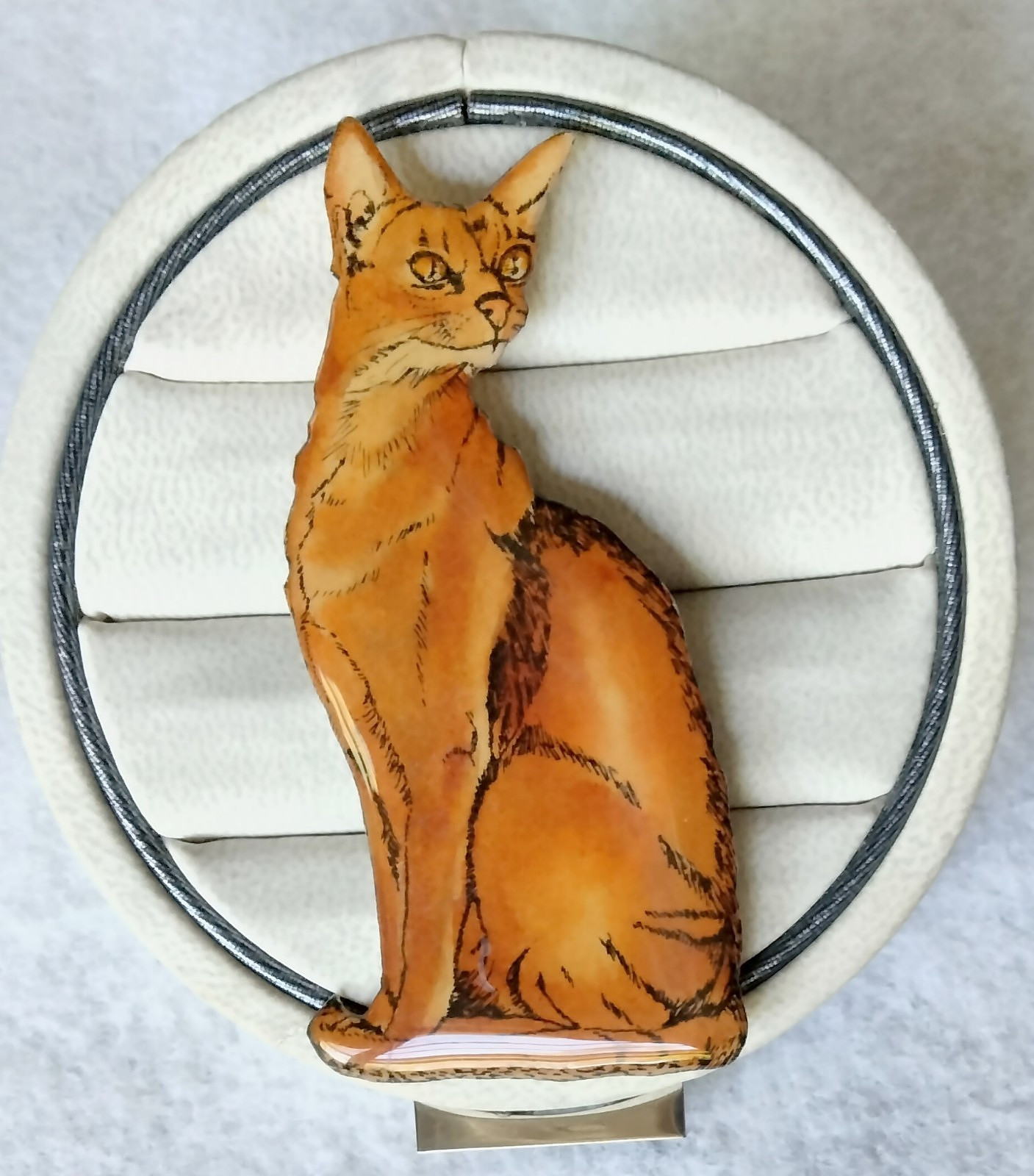 Vintage Studio of B. Moreno “Alec” Whiskers Cat Brooch (173 – 2581)