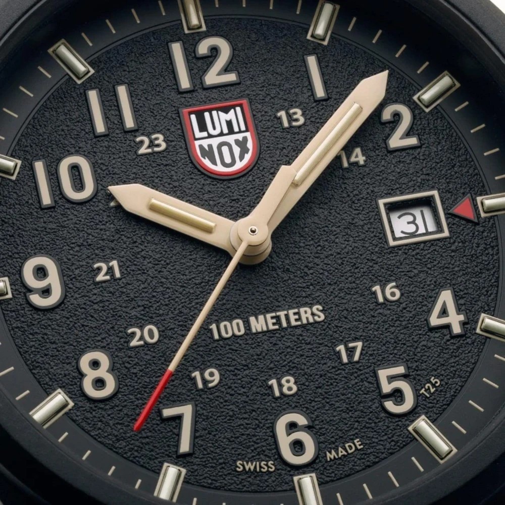 Luminox Atacama Field Mens Quartz Watch XL.1970.2 Black 43mm Dial Rubber 100M
