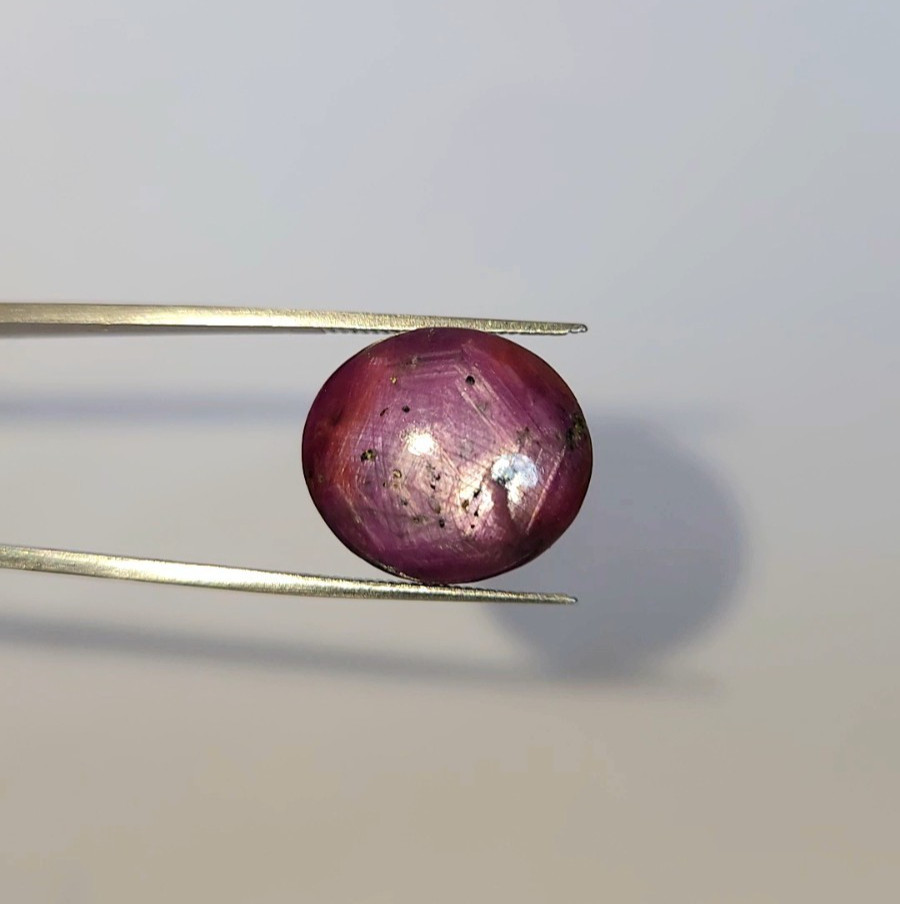 Natural Star Ruby Cabochon 22.65 ct Red Oval untreated loose gemstone
