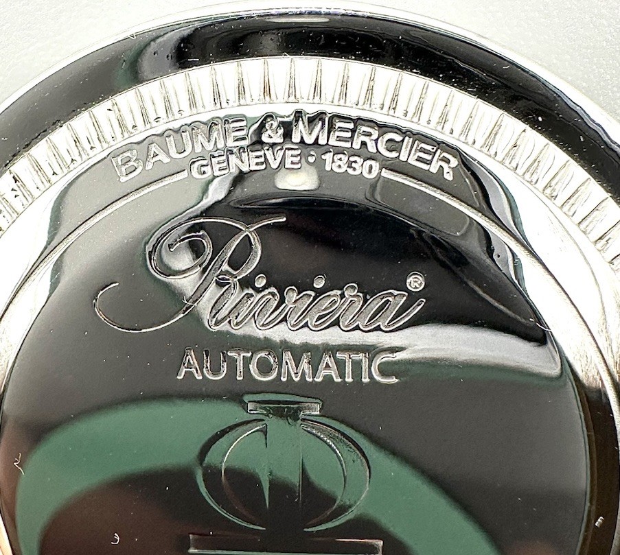 Preowned Baume & Mercier Riviera Chrono 65541 S/S Screwdown Case Back Cover