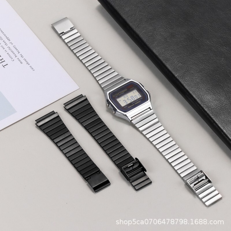 Premium Stainless Steel Metal Watch Bands Strap Vintage Bracelet 18/20 Universal