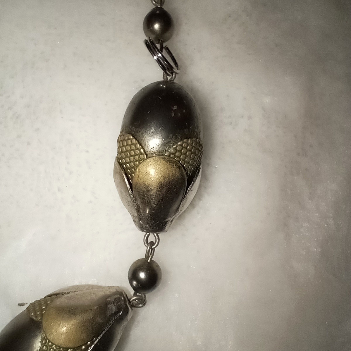 Vintage Art Deco NECKLACE Machine Age Botanical German Modernist J.Bengel School