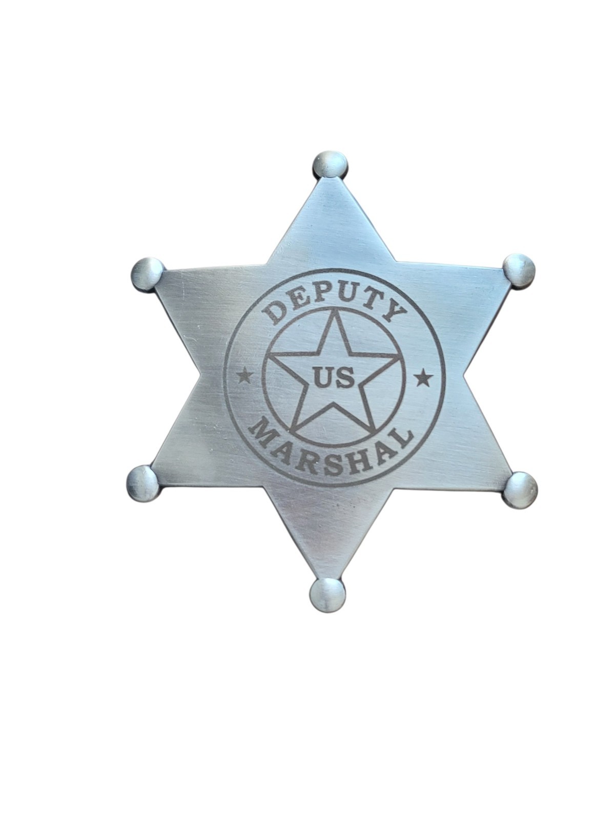 Western Badge Gift Set Old West Silver Finish Badge – United States Marshal