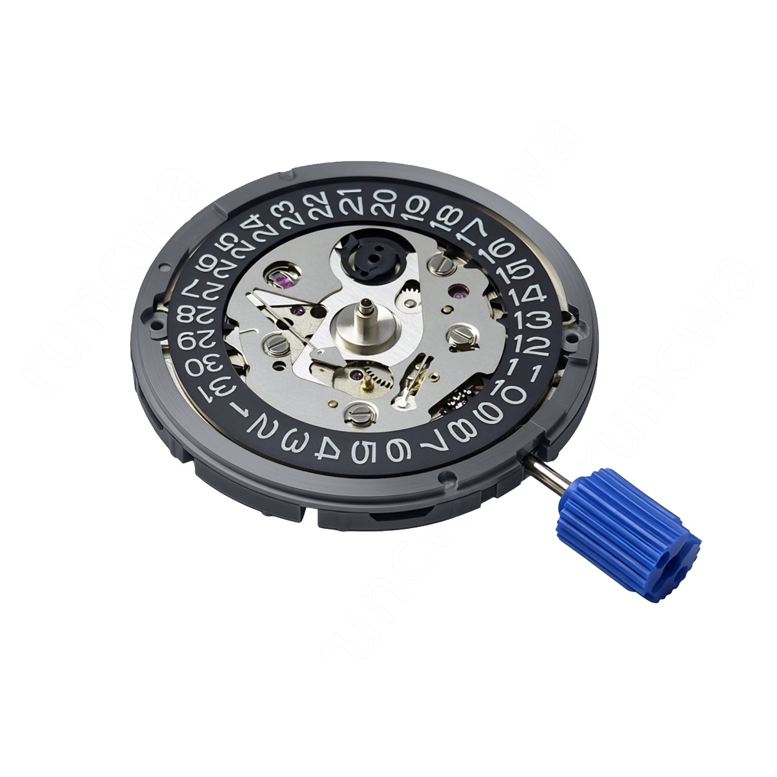For Seiko NH35 NH35A Automatic Watch Movement Date at 3 w/ Black Date Disc (TMI)