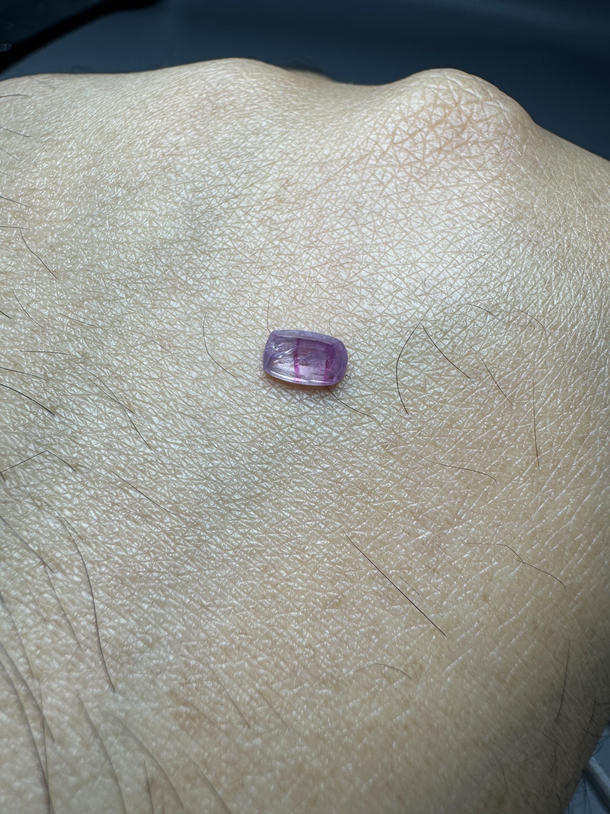 Color Zoning Natural Purplish Pink Kashmir* sapphire Unheated Oval (UK SELLER)