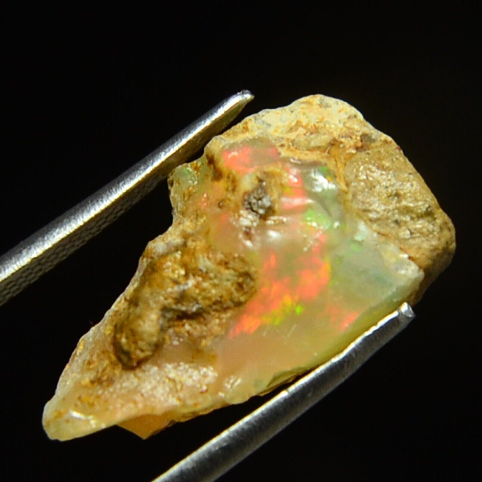 Ethiopian Fire Opal Rough Play Of Color Specimen 100%Natural gemstone 5.90Ct 581