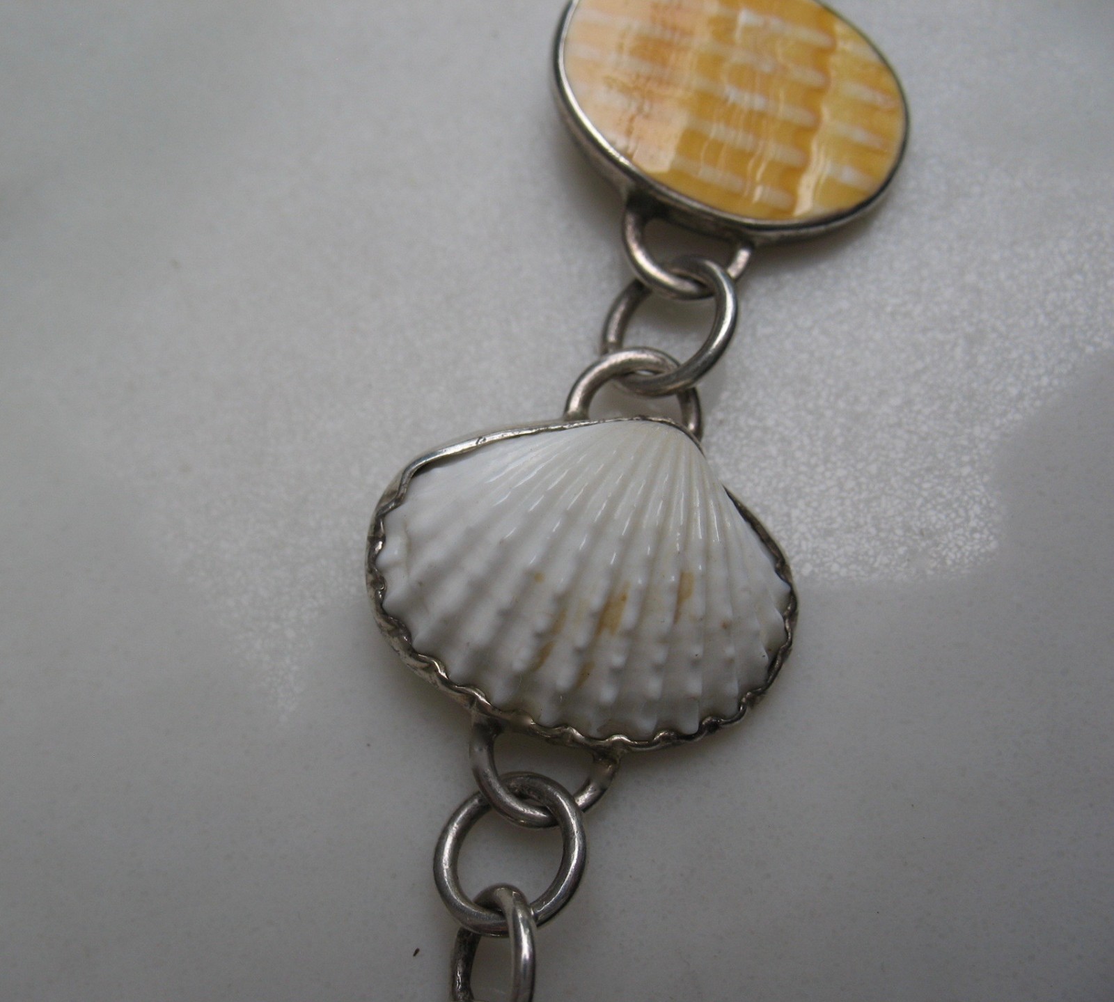 Sterling Silver Seashore Artisan Bracelet Toggle T. Tucker 6.5″-7.5″