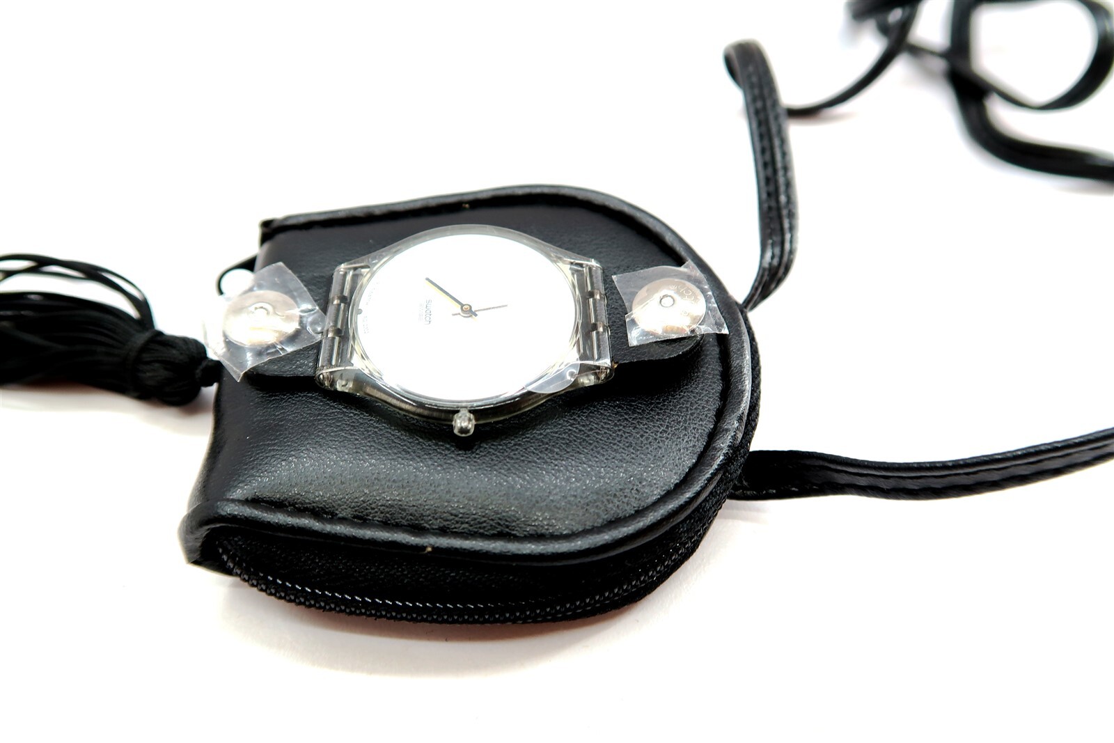 NEW Swatch Watch VELVET DREAMS BLACK SFK183N by Nicole Dupont 2003 Change Purse
