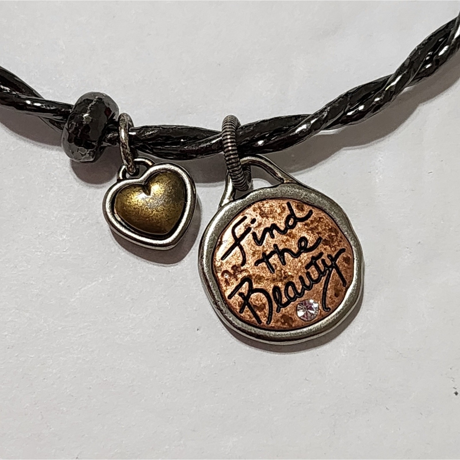 Brighton “everyday find the beauty” mixed metals charm bracelet