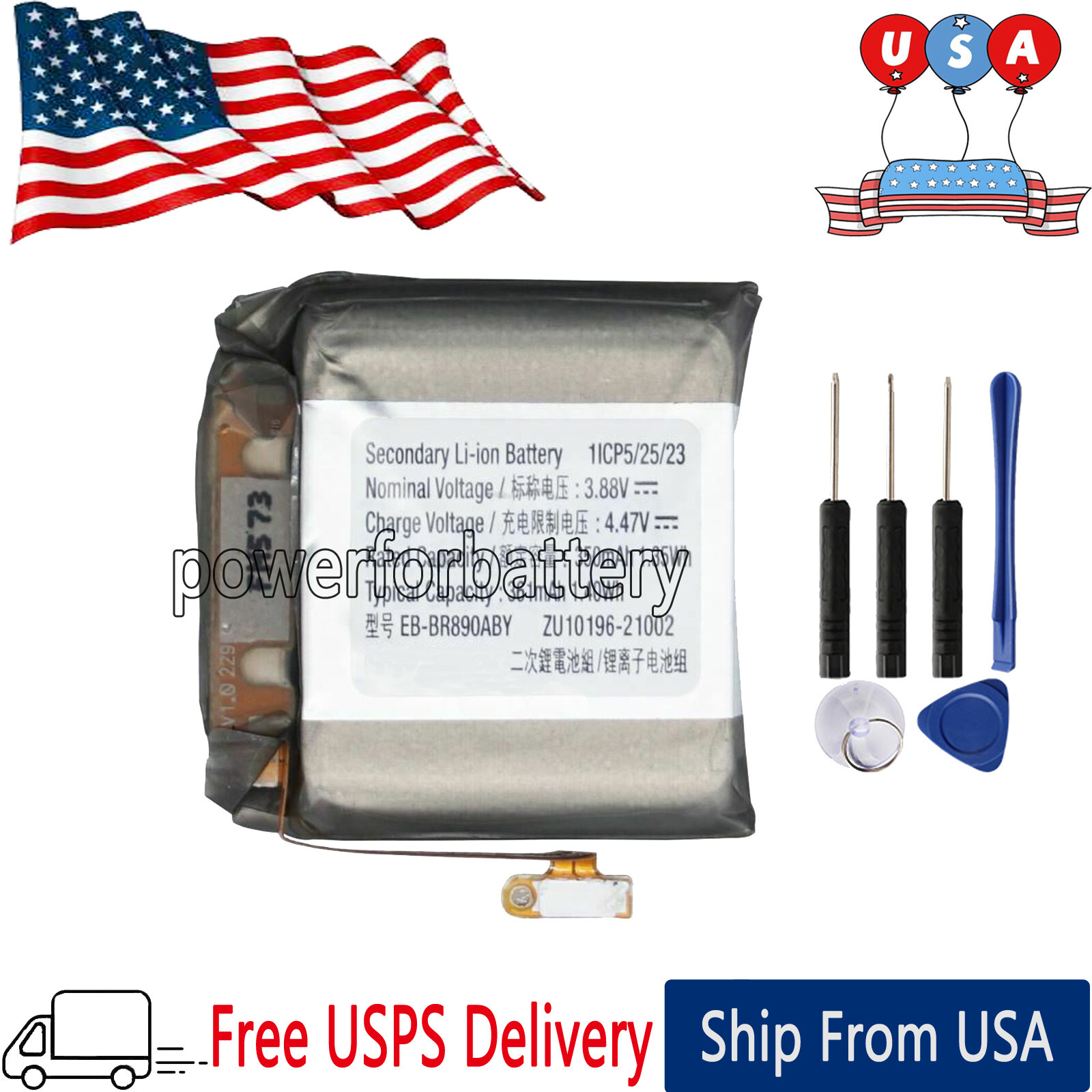 New 361mAh Battery EB-BR890ABY For Samsung Galaxy Watch4 Classic 46mm SM-R890