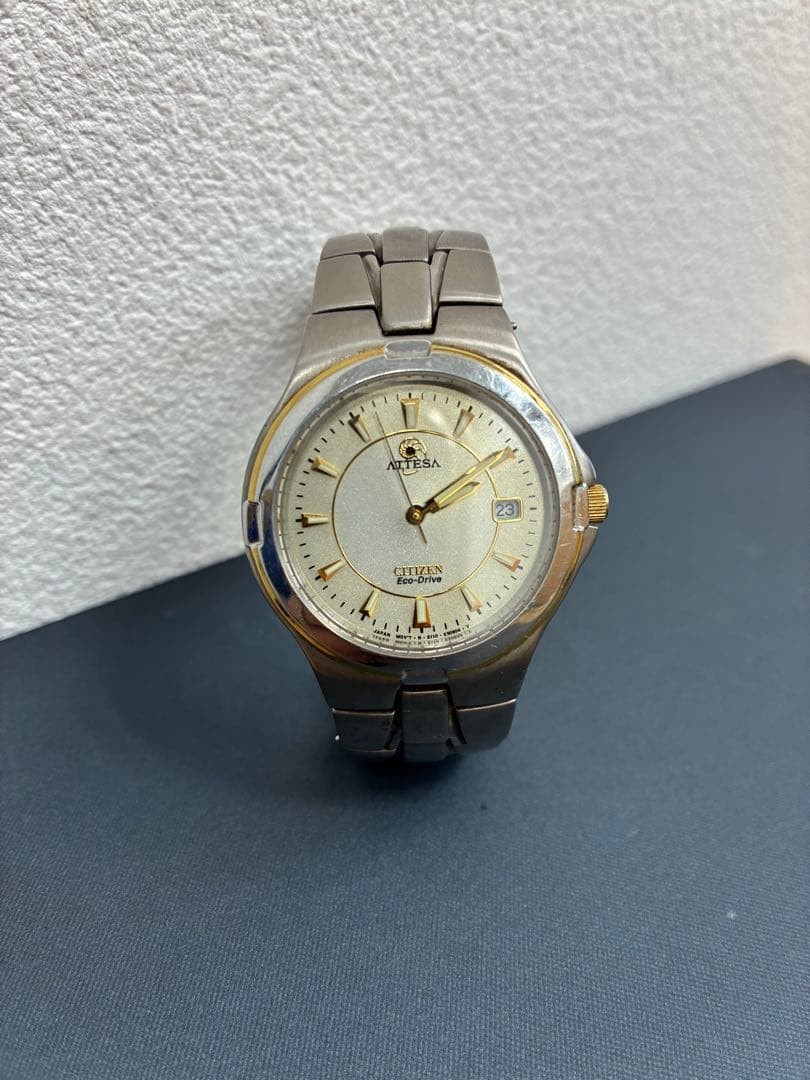 CITIZEN ATTESA Eco-Drive Titanium Watch E110 【USED】