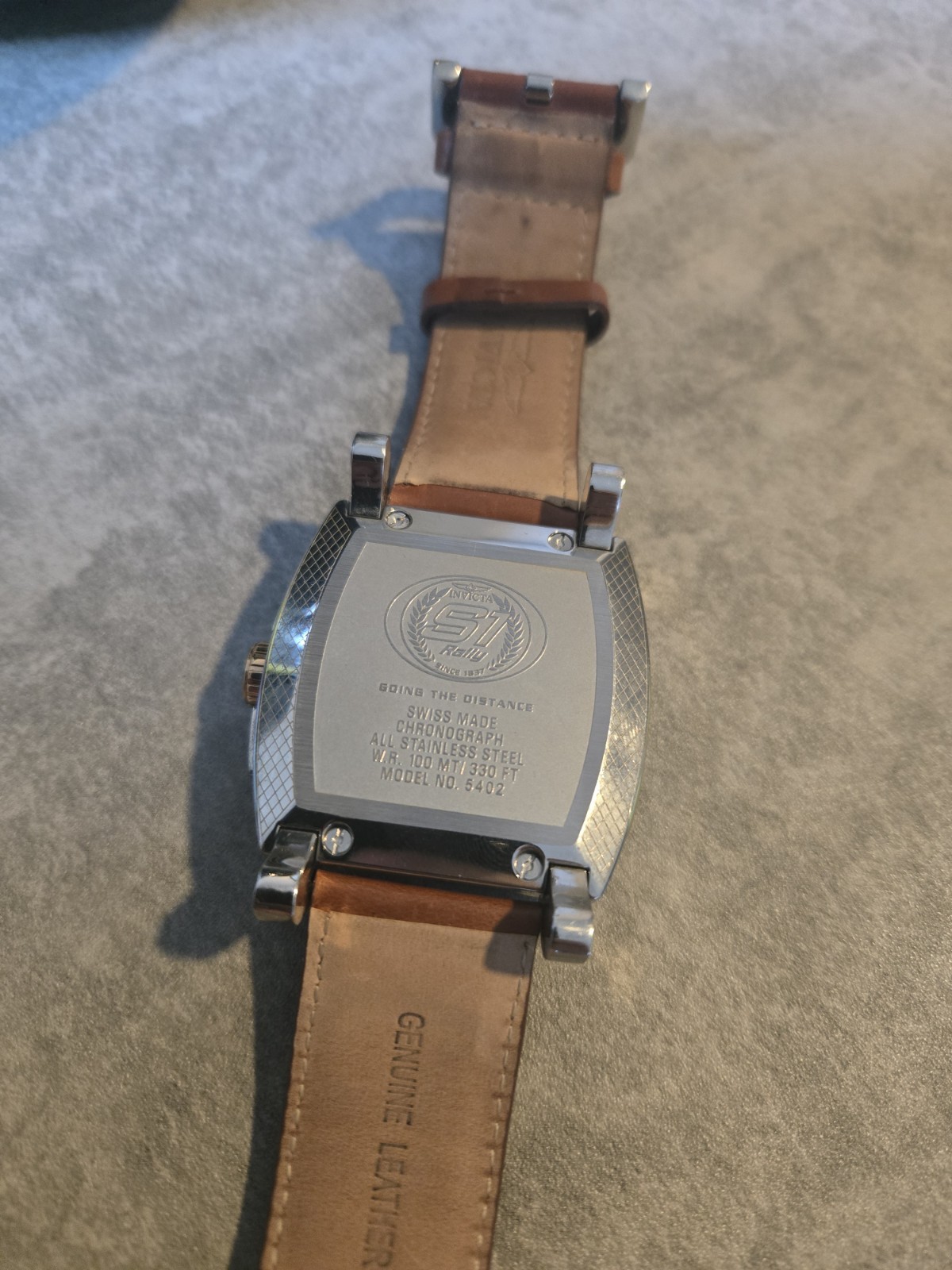Invicta S1 Rally Men’s Chronograph Watch – 48mm – Brown Leather Strap