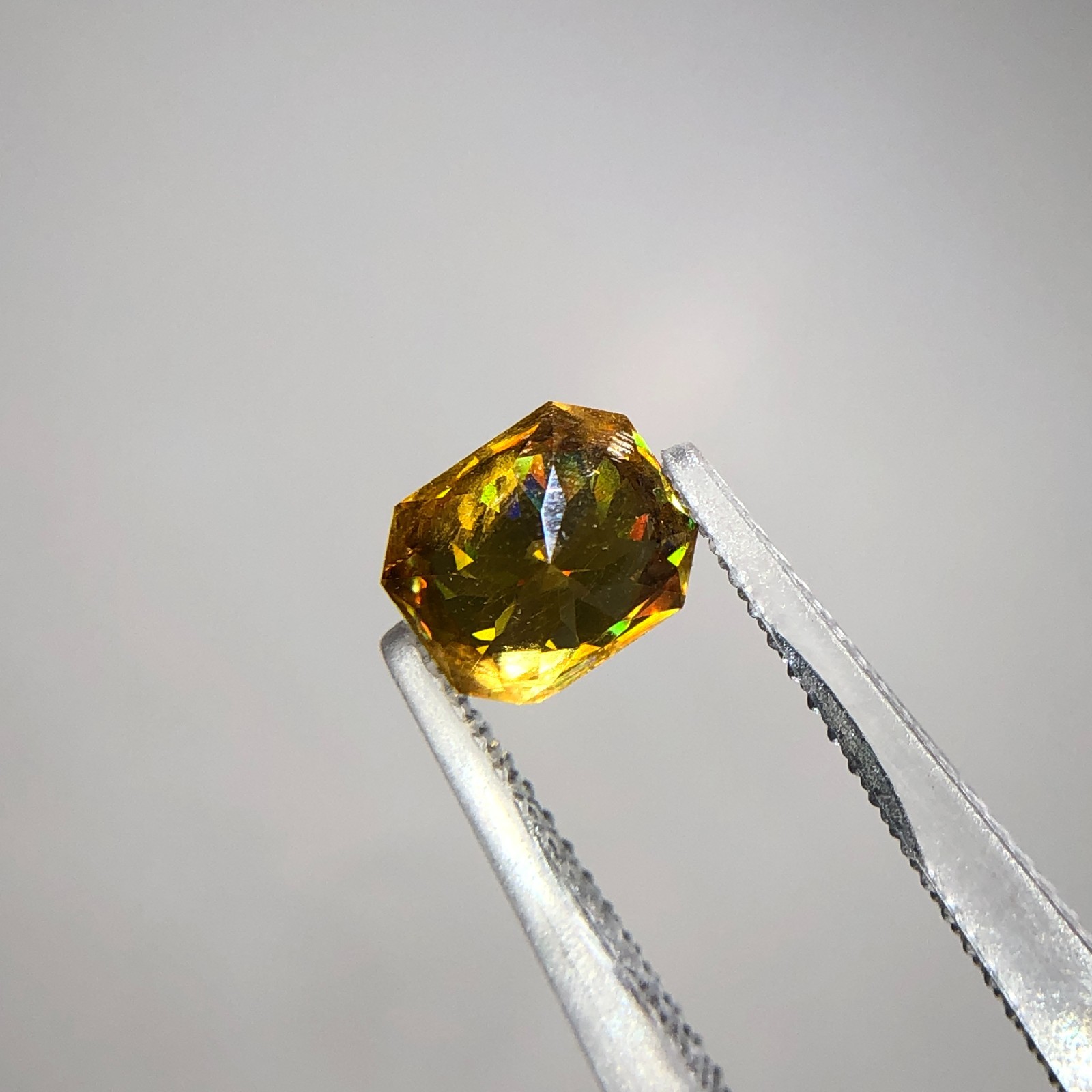 1.45 Carat | Natural Full Fire Sphene Titanite | Step Cut Gemstone Pakistan