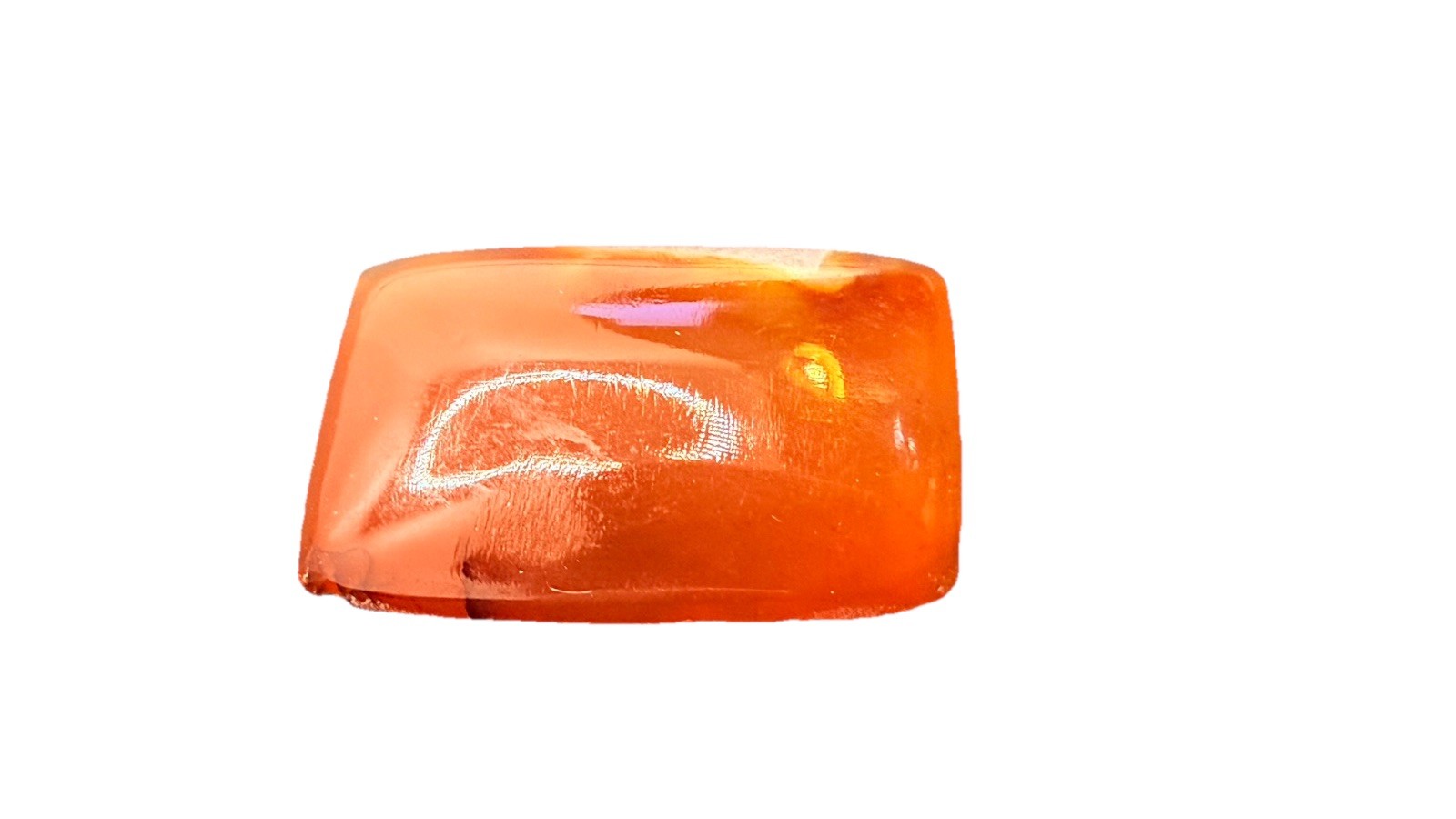 Gemstone Cabochon Carnelian Flat Back Rectangle