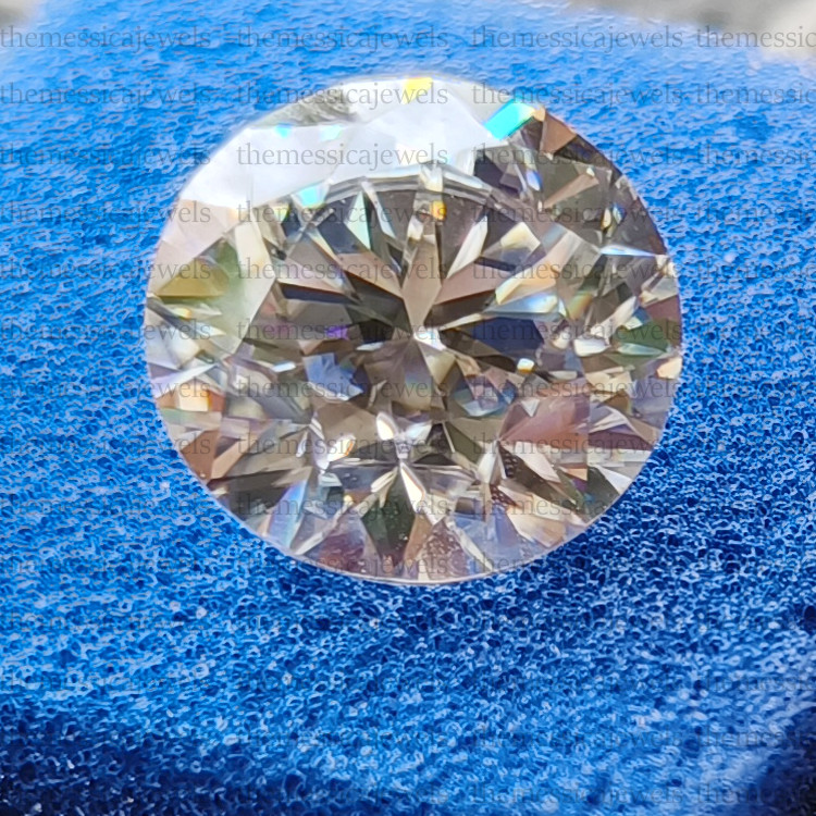 15 MM Loose Moissanite Stone White D Color FL Round Cut With GRA Moissanite