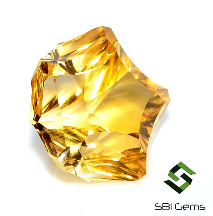 Natural Citrine Fancy Star Shape Concave Cut 13×13 mm 8.39 Cts Loose Gemstone