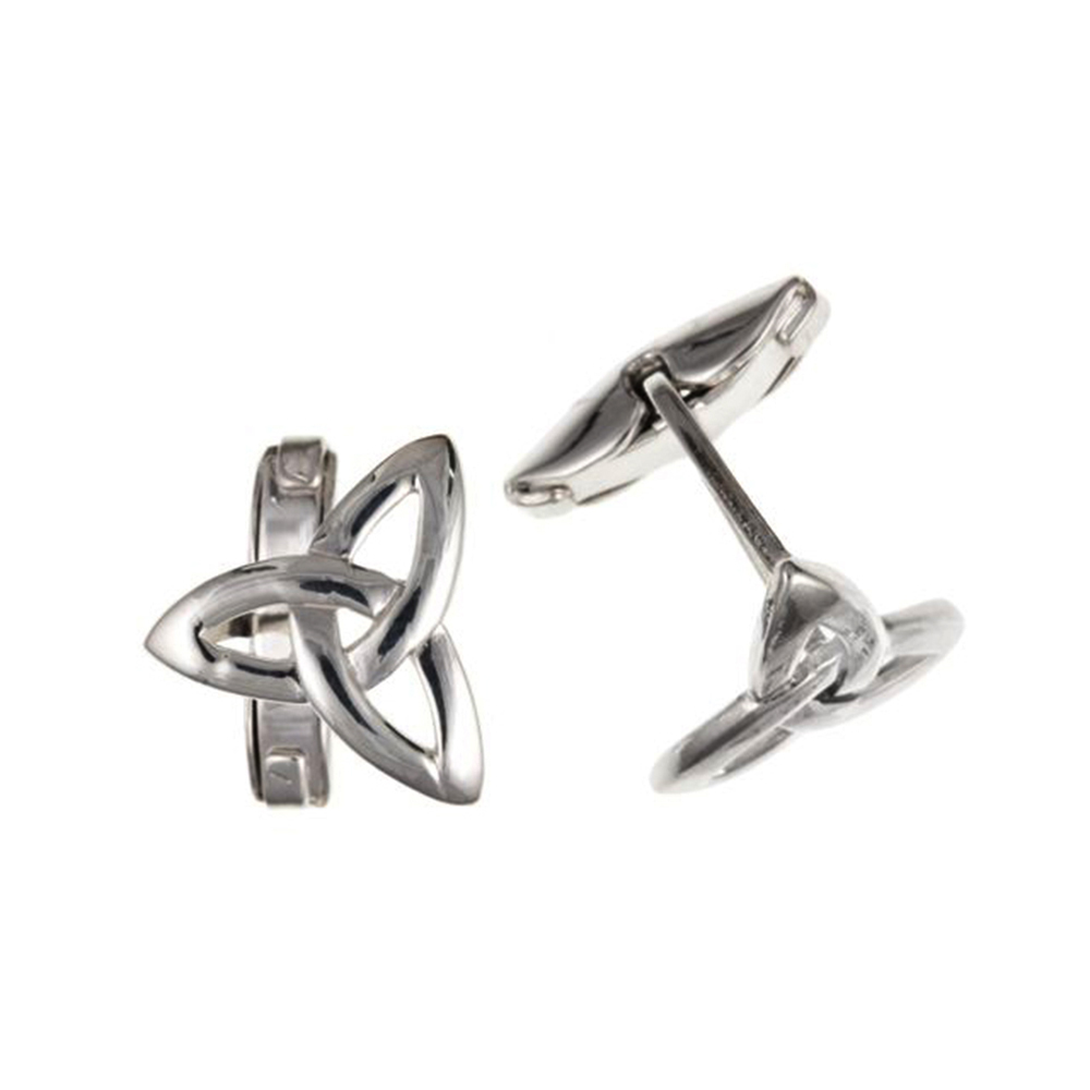 925 Sterling Silver Celtic Style Cufflinks 15x15mm 925 UK HM 4.8g & Box NEW