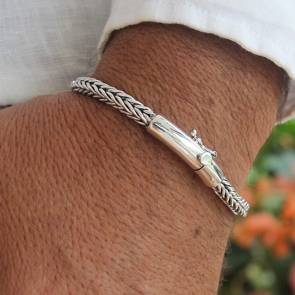Impressive High Quality men’s Elegant Bracelet made of Solid 925 Sterling Silver
