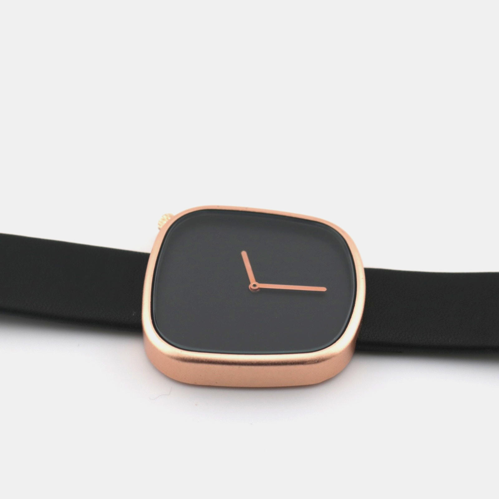 TOMI Minimalist Men’s Watch Ultra-Thin Square Dial Elegant Quartz Leather Strap