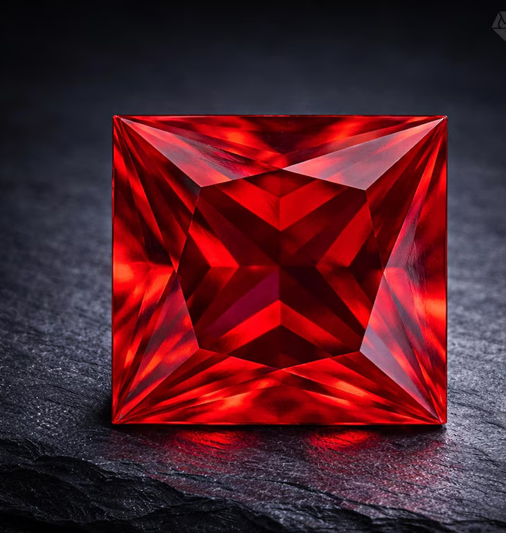 CERTIFIED 3.10 Ct Earth-Mined Natural red Diamond prience cut LOOSE VVS1/ 8 mm