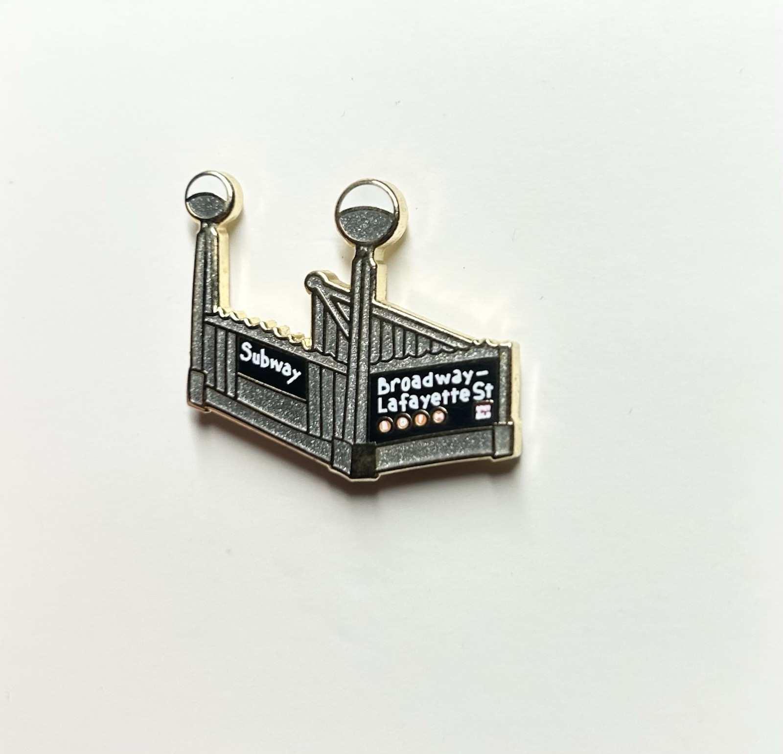NYC Subway Station Broadway & Lafayette St. Enamel Pin (Limited Collectors Item)