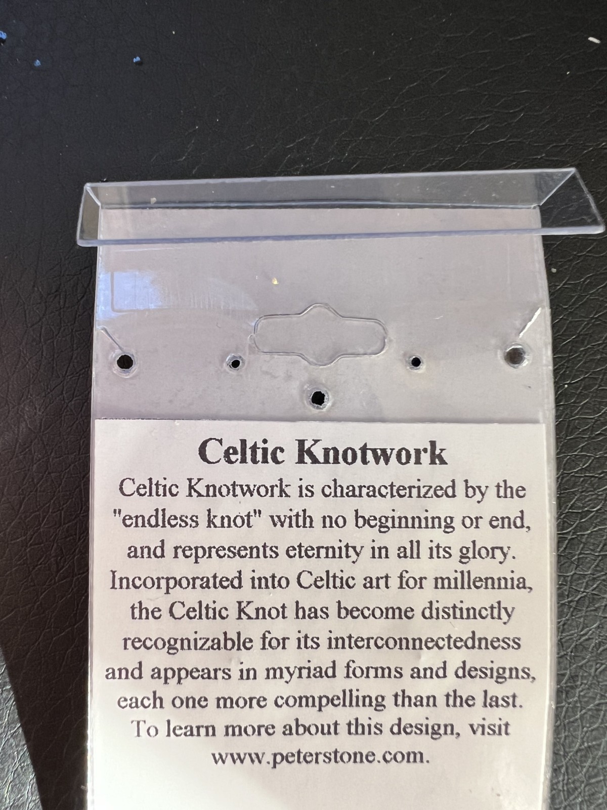 Contemporary Celtic Knotwork Sterling Silver Pendant Peter Stone New