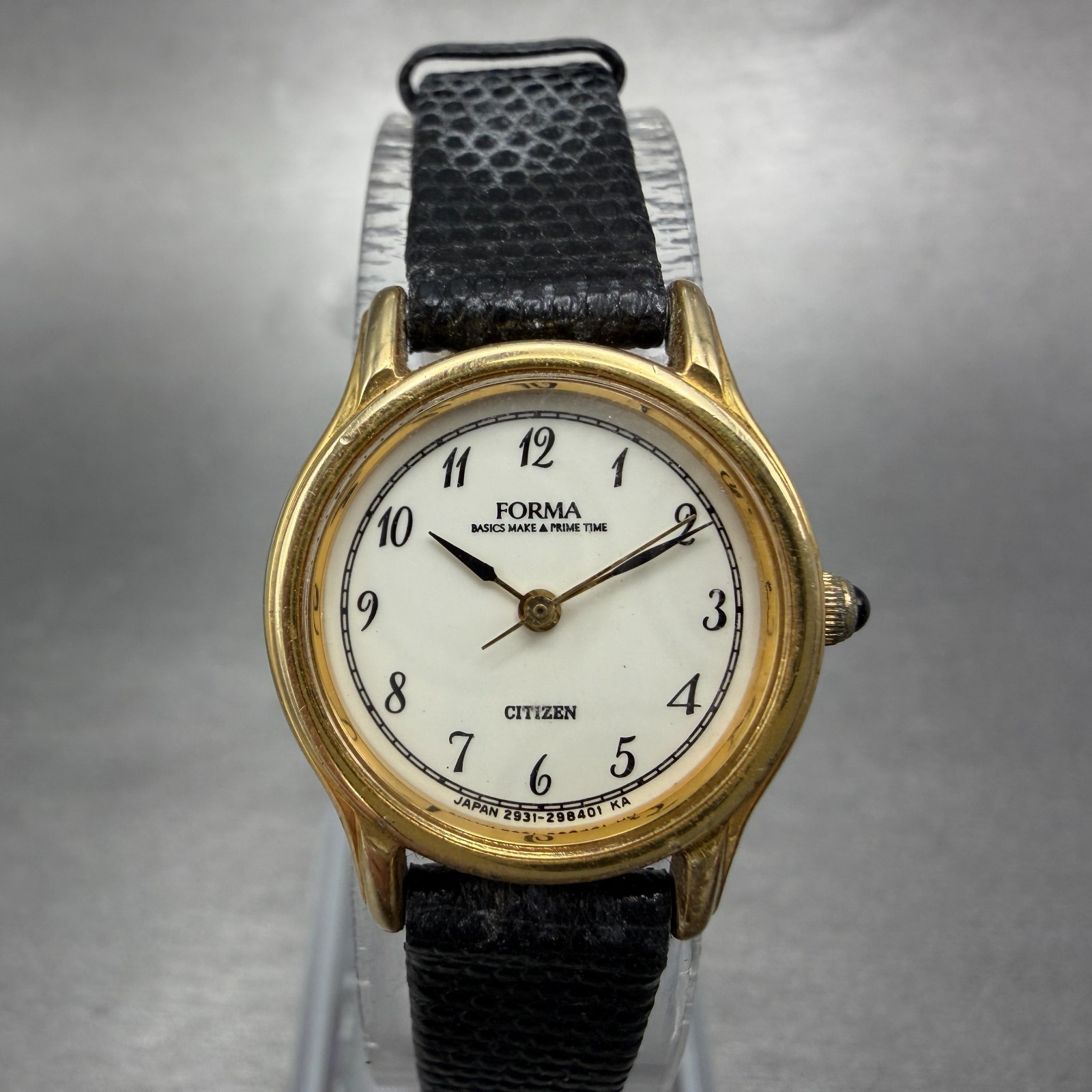 Citizen Forma Watch Women 21mm White Dial Gold Tone Round 2931-295323 NewBattery