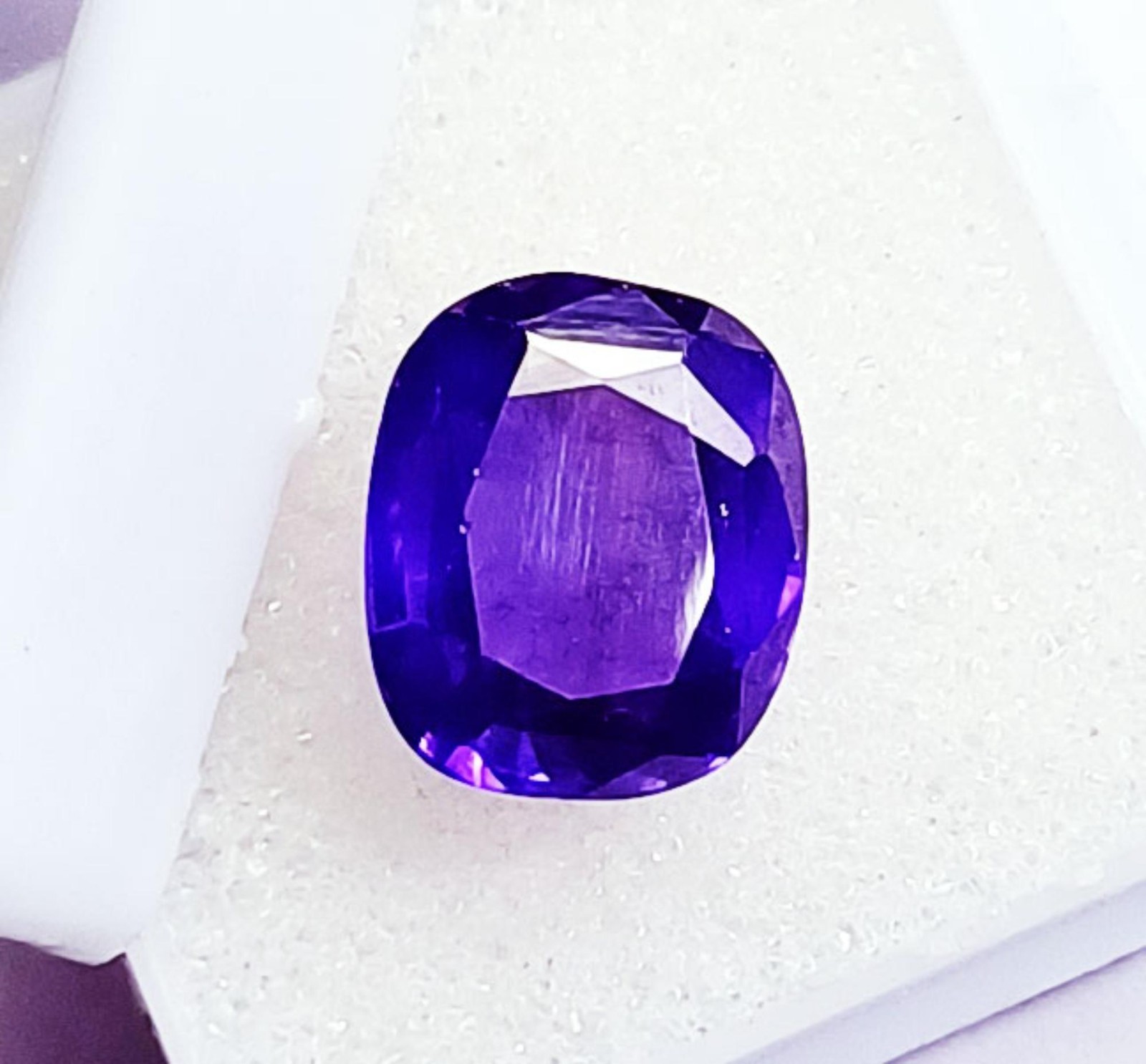 Violet Amethyst Oval Cut 11.70 Ct Certified Loose Gemstone With Free Gift