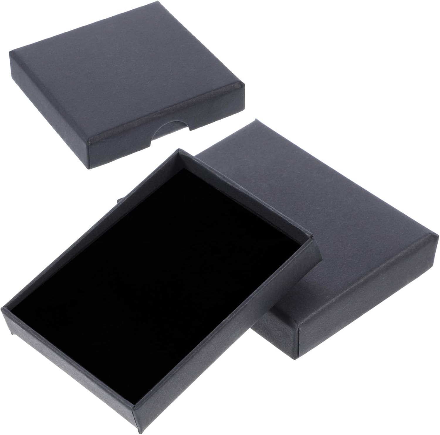 Thinp 2 Pack Foam Fill Cardboard Paper Jewelry Box Small Jewelry Gift Box Chr…