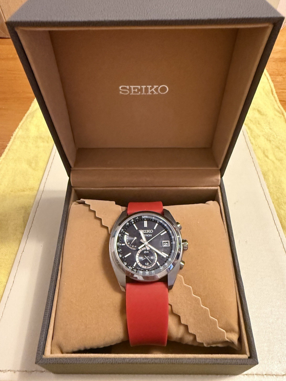 Seiko Astron SBXY015 JDM Titanium Solar Radio Controlled Full Set Box & Papers