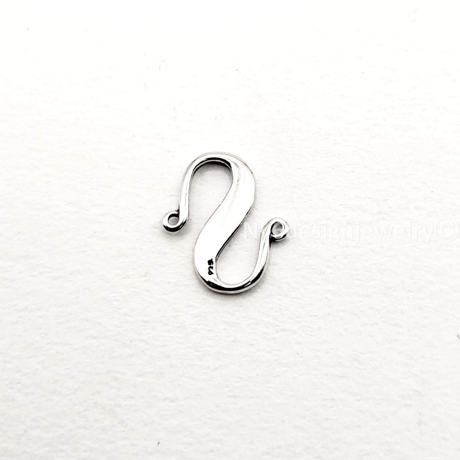 Sterling Silver S Hook Clasp Jewelry Finding 14-35mm REAL 925 Free Shipping