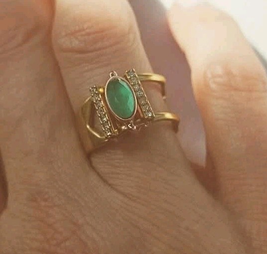 KEEP Collective GOLD RING Size M/L 7-9 Adjustable Charm Key Keeper NEW