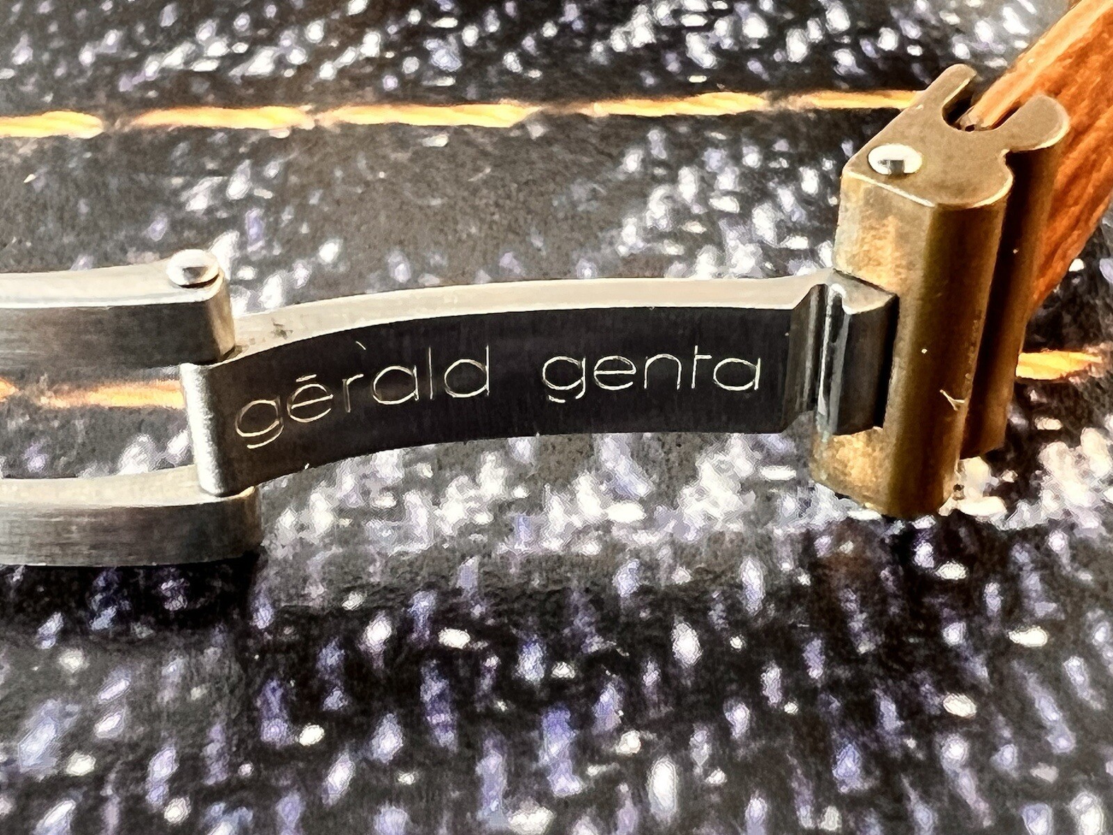Gerald Genta Gefica Lady Ref.2939.7 Case Gold Plated 26mm Original Strap/ Deplo