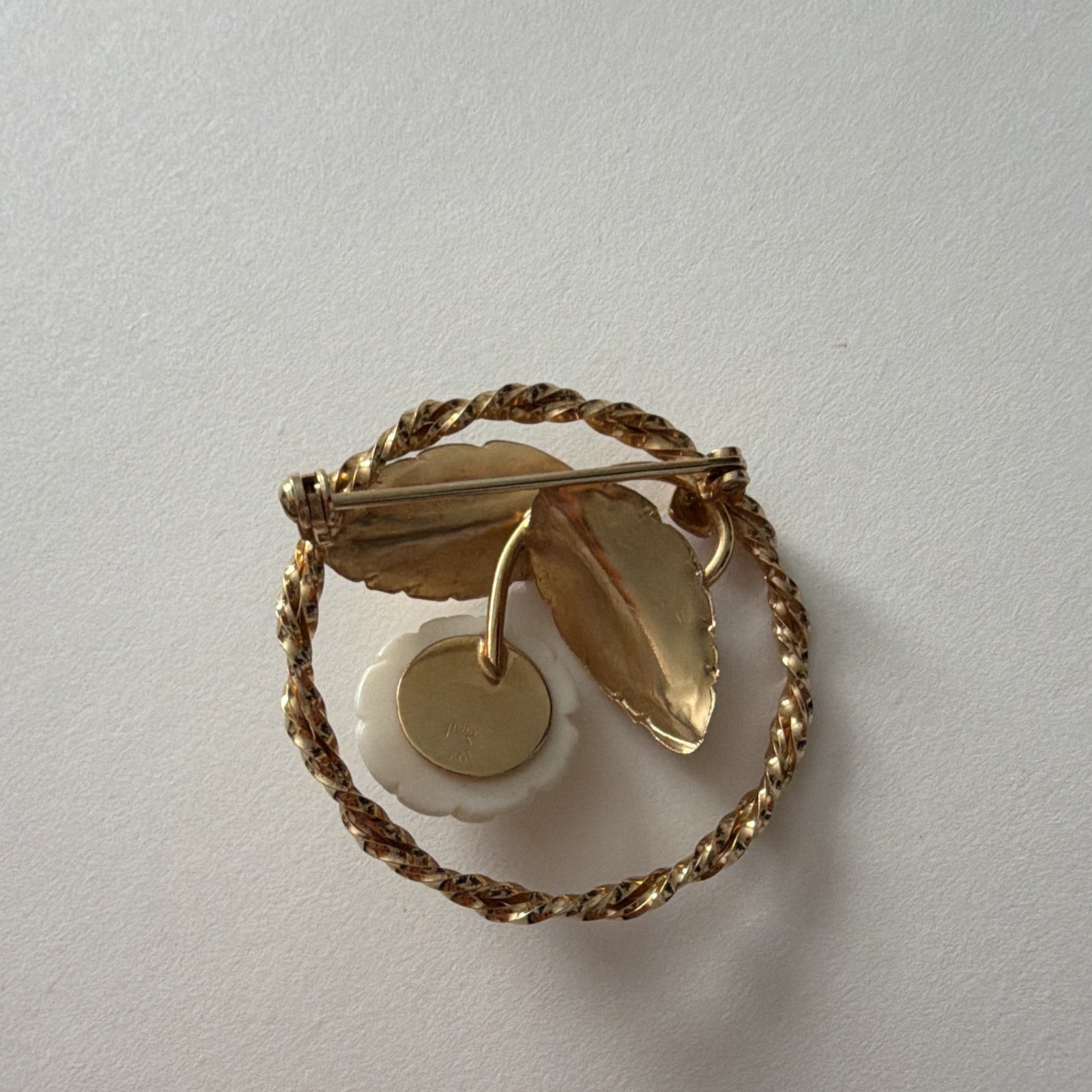 Karen Lynne 12k gold filled brooch