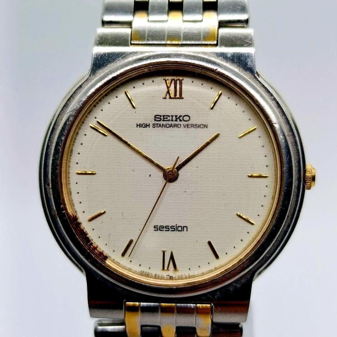 SEIKO 8N41 7010 session wristwatch quartz combination round working condition